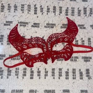 Masquarade Red Mask Never worn